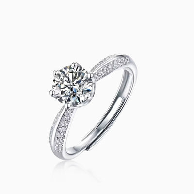 Anillo Ice VVS Moissanite + Plata 925 Mujer