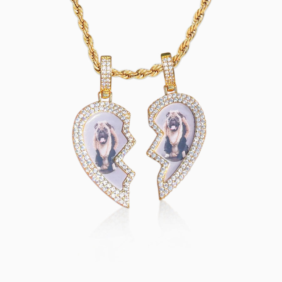 Colgante Personalizado Corazón Roto