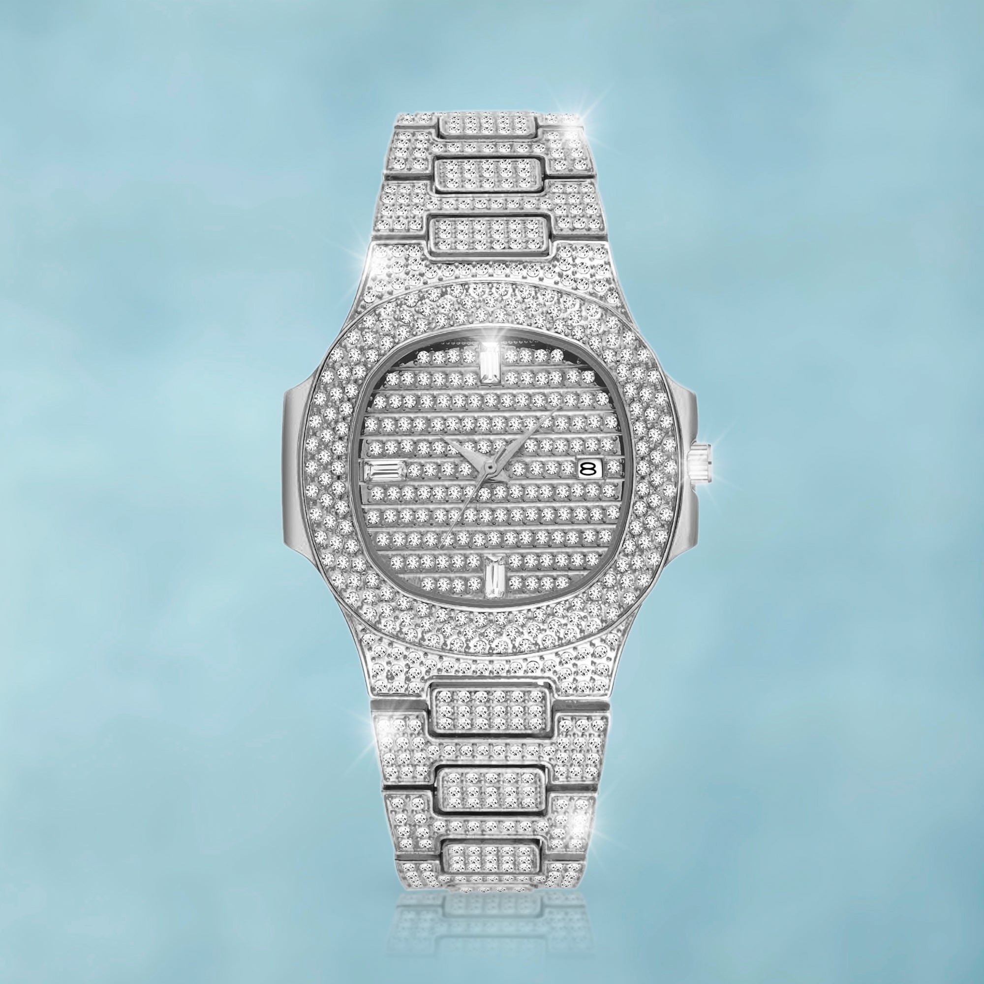 Ice Cash White Gold Watch