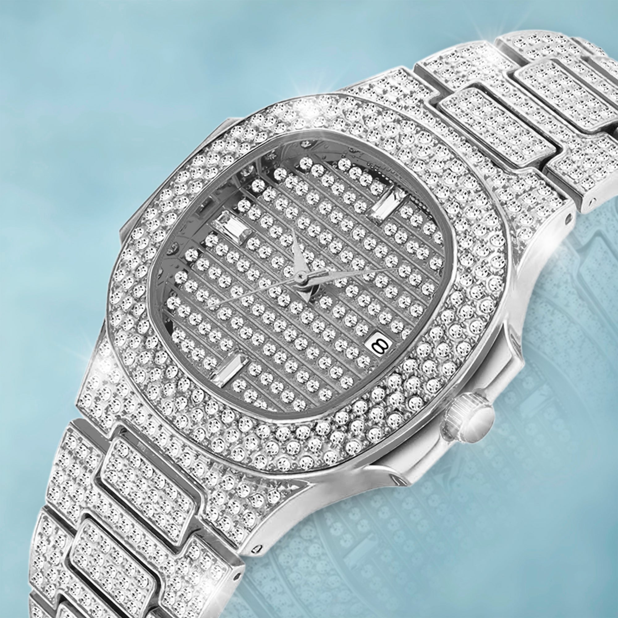 Ice Cash White Gold Watch