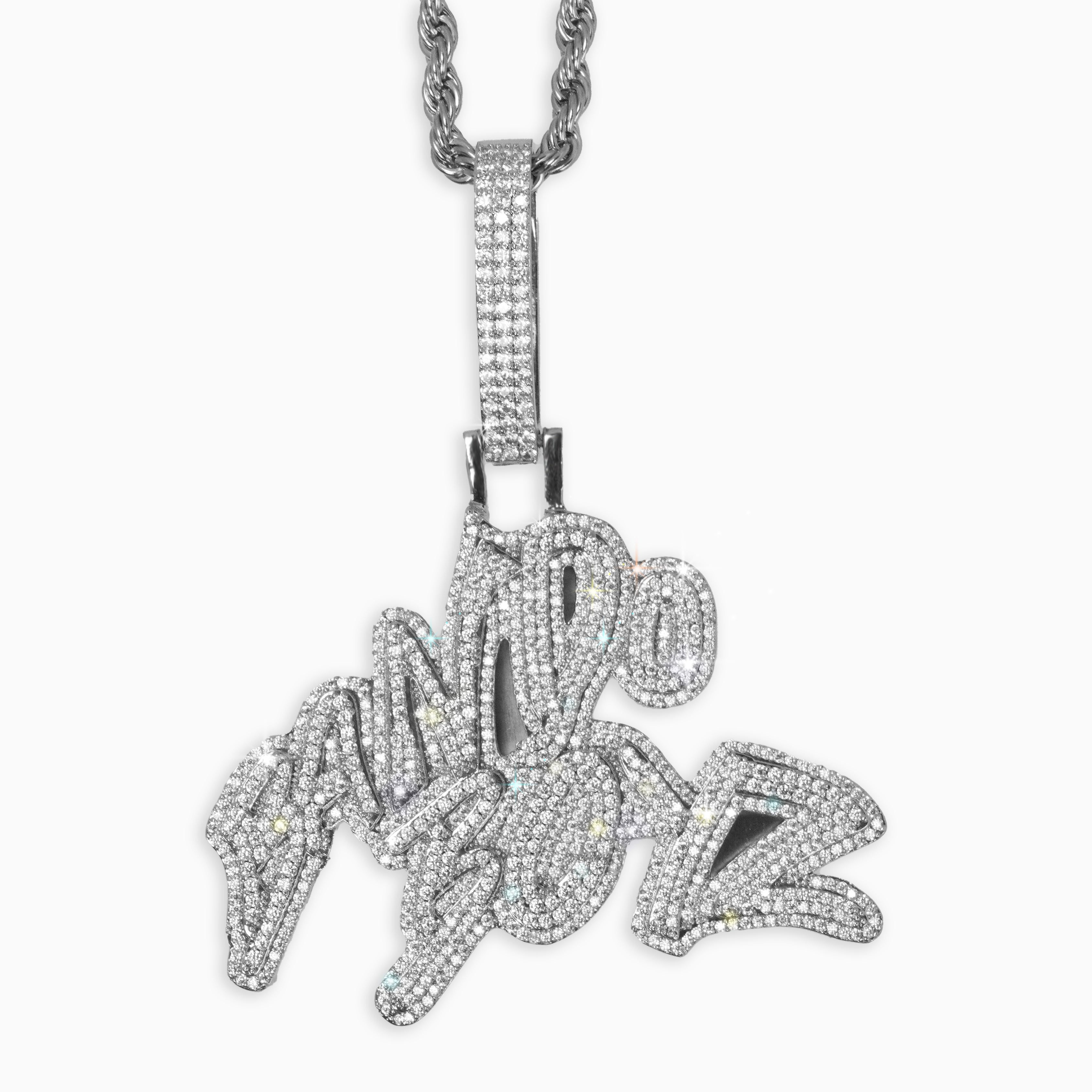 Colgante Bando Boyz Oficial Oro Blanco
