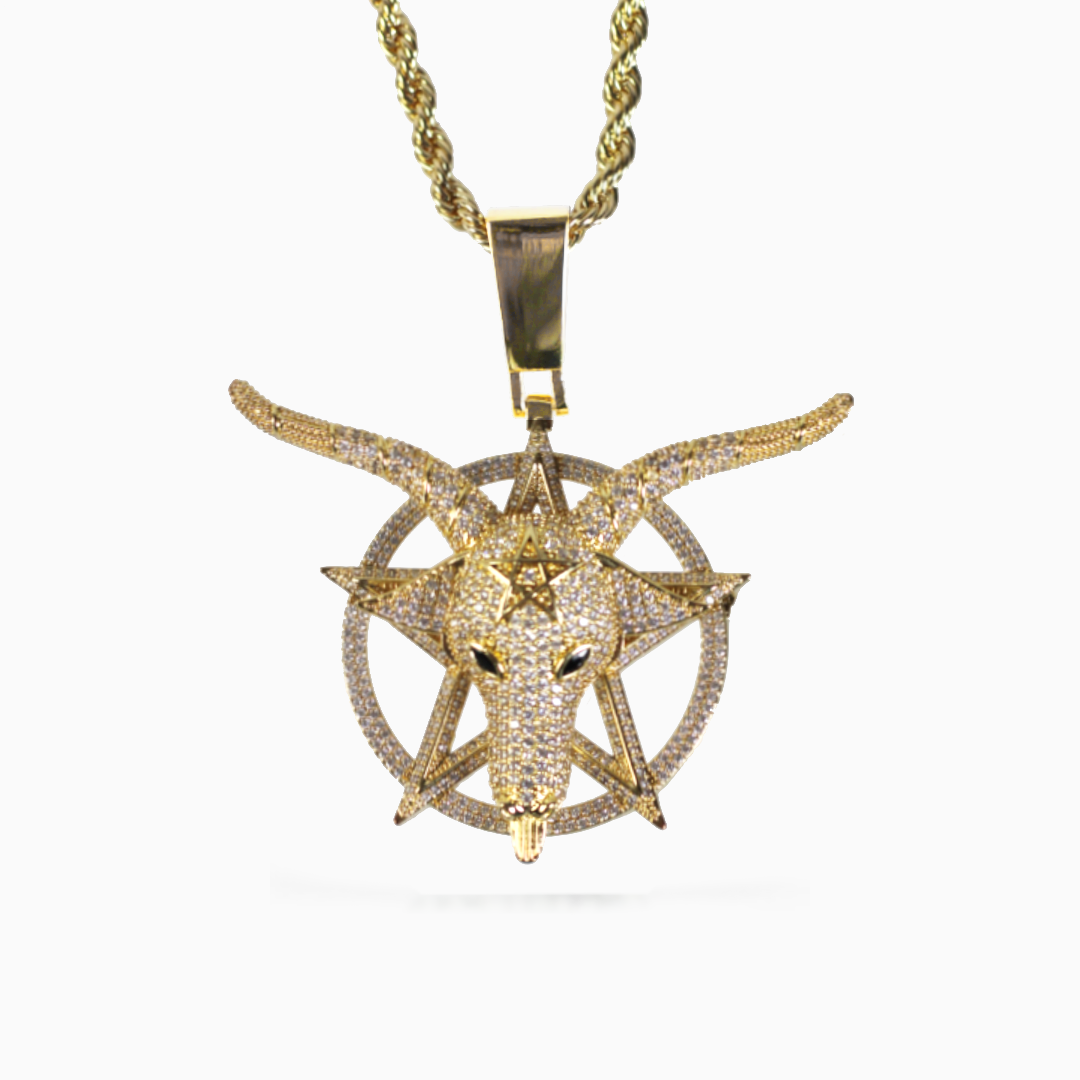 18K Gold Goat Pendant