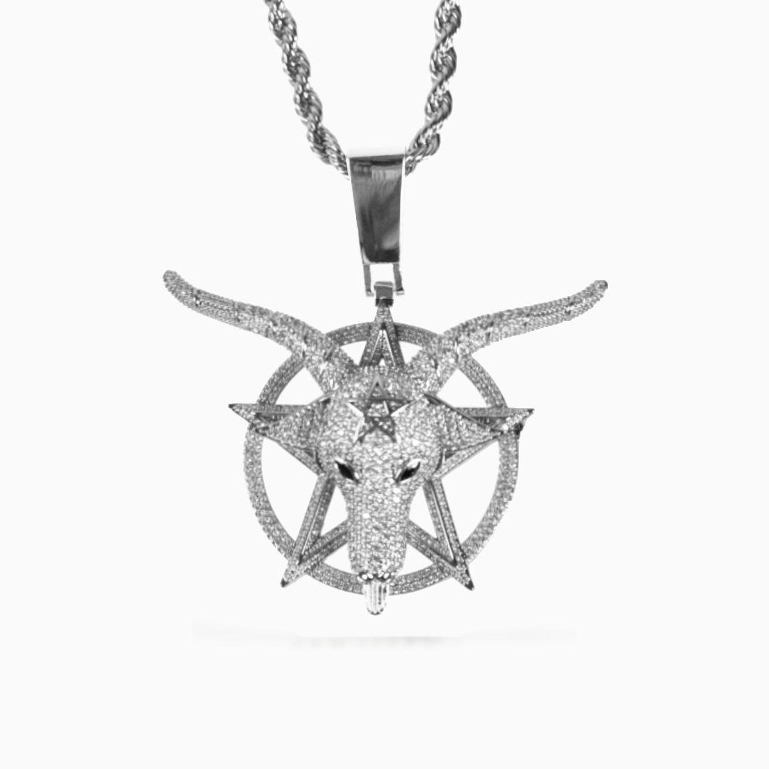 White Gold Goat Pendant
