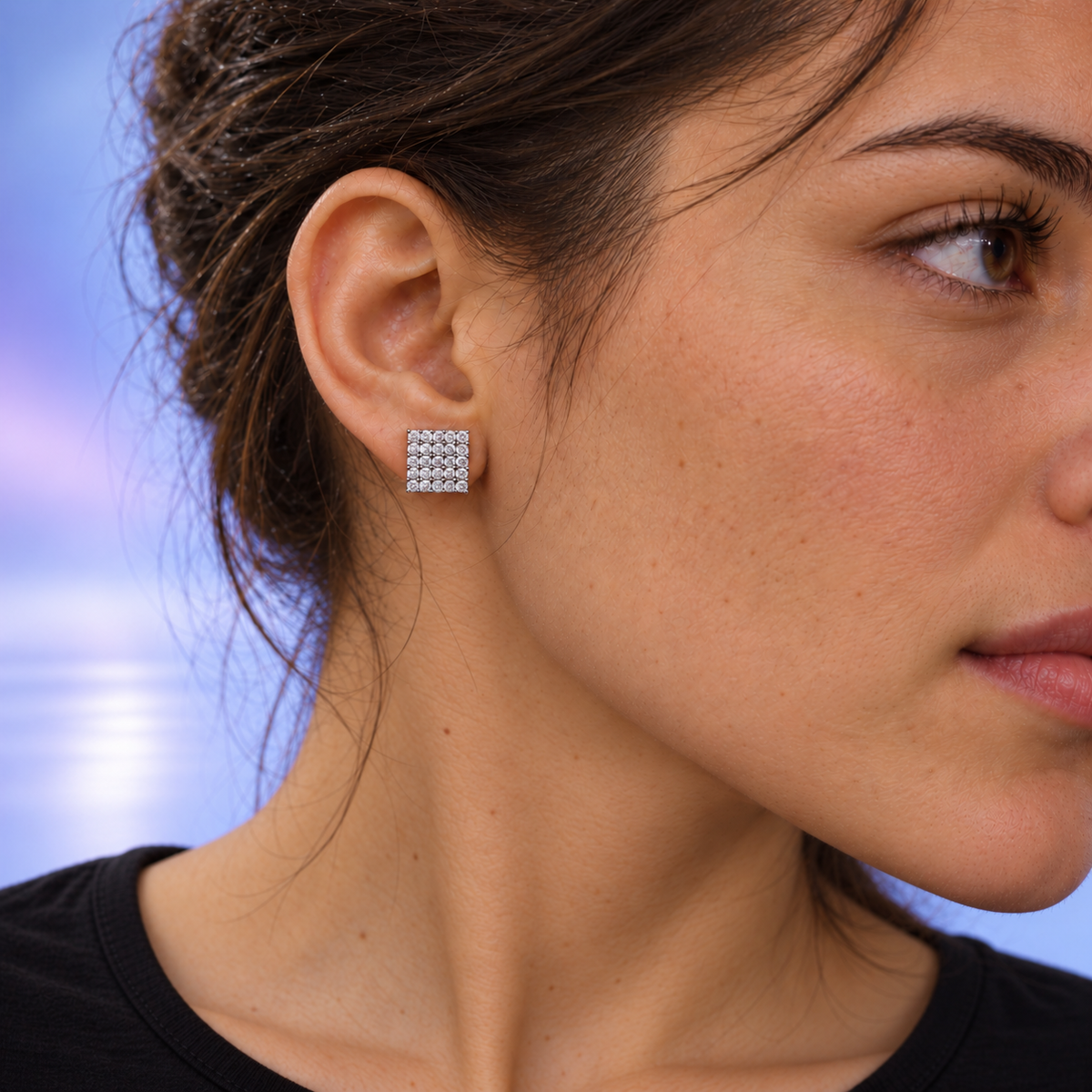 Pendientes Cuadrados Plata 925