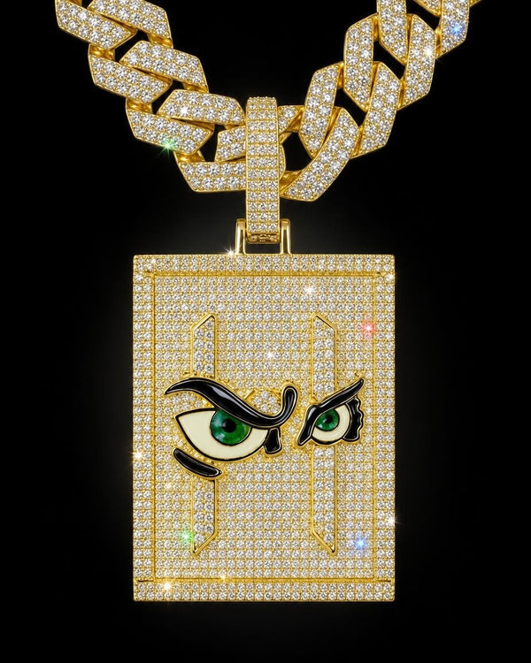 Colgante H Oro 14K, hecho por Ice Baby
