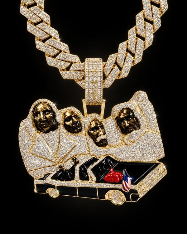 Colgante Presidentes x Hades66 Oro 14K, hecho por Ice Baby