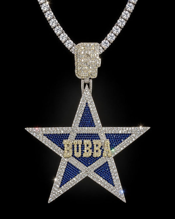 Colgante Personalizado Estrella Bubba, hecho por Ice Baby