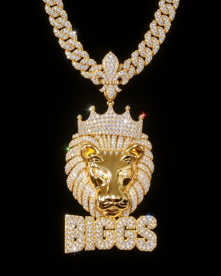 Colgante Personalizado León Biggs hecho por Ice Baby