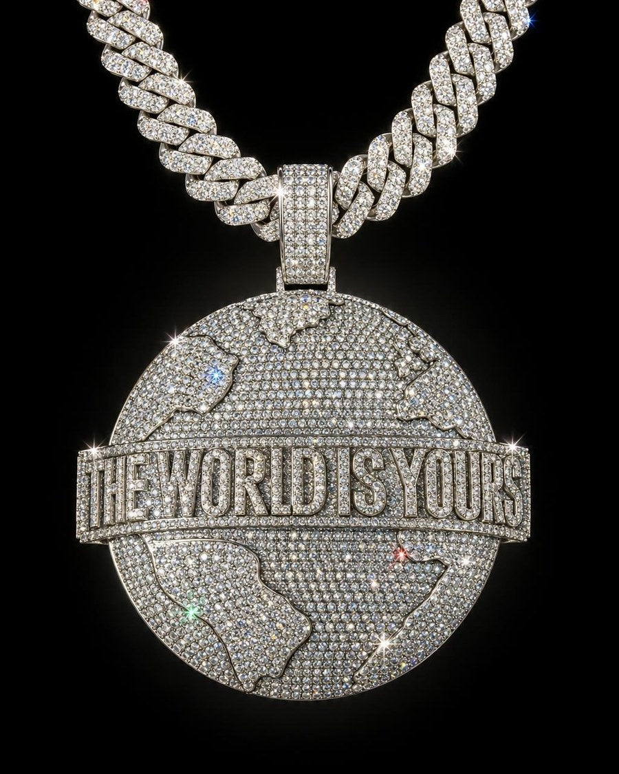 Colgante Personalizado The World Is Yours hecho por Ice Baby
