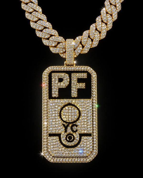 Colgante Personalizado Placa PF, hecho por Ice Baby