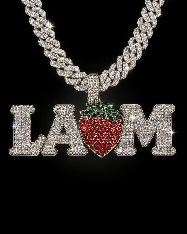 Colgante Personalizado LA Fresa M, hecho por Ice Baby