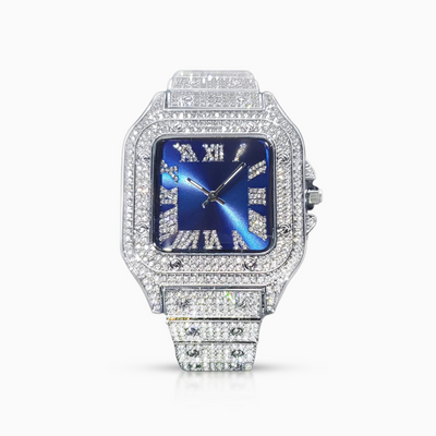 Reloj Santoz Blue Oro Blanco