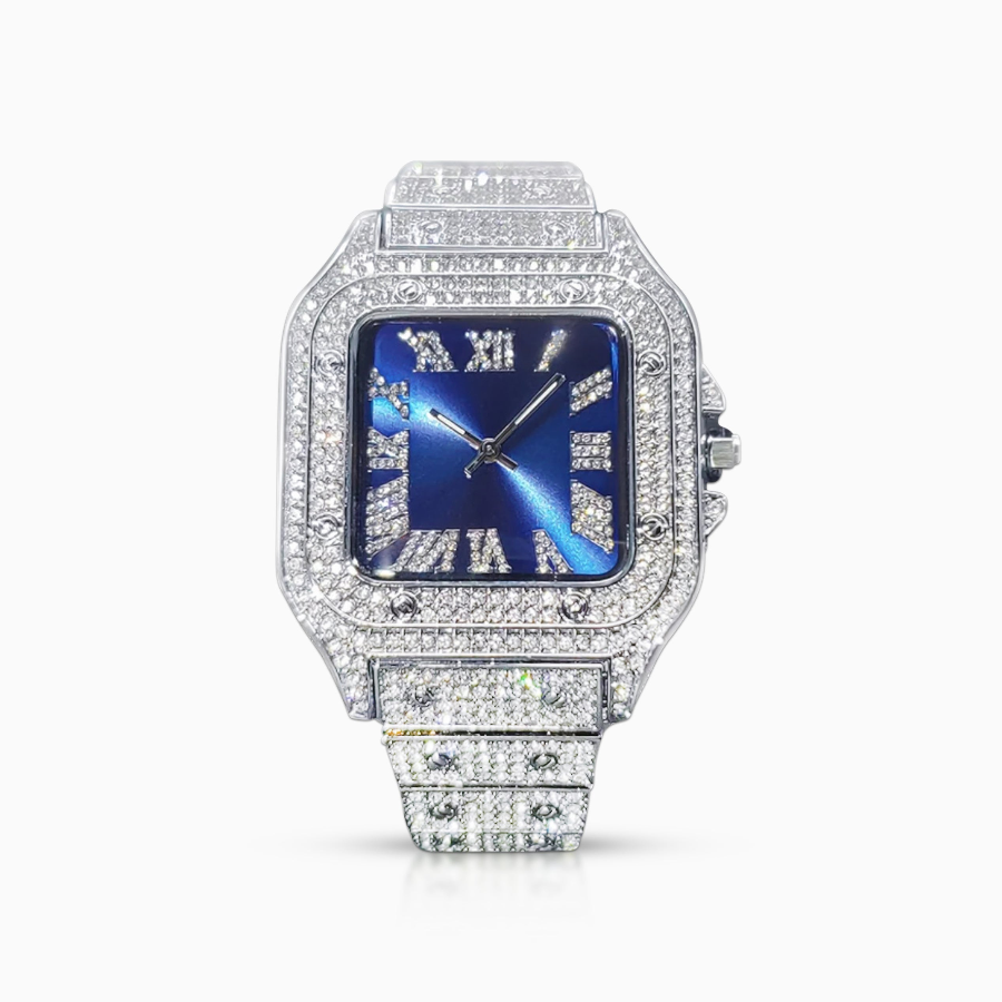 Reloj Santoz Blue Oro Blanco de Ice Baby