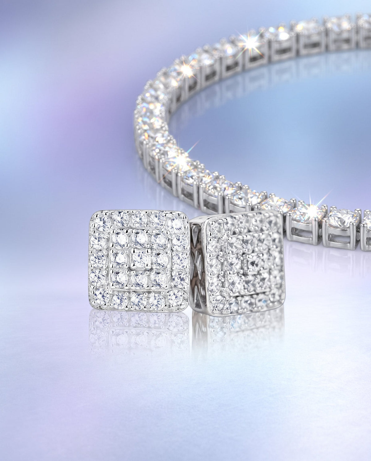 Silver + VVS Moissanite