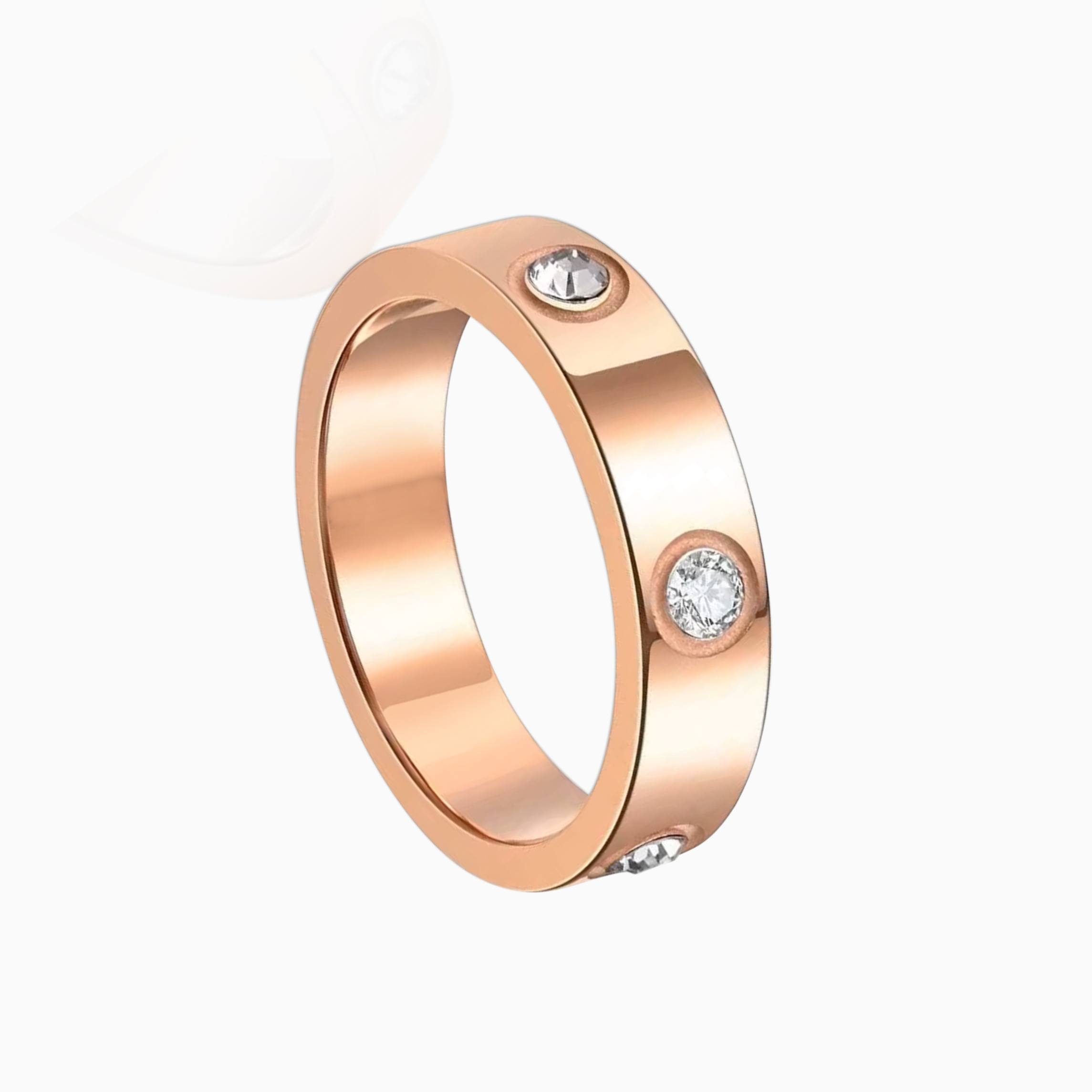 Women's Rose Gold Love Ring