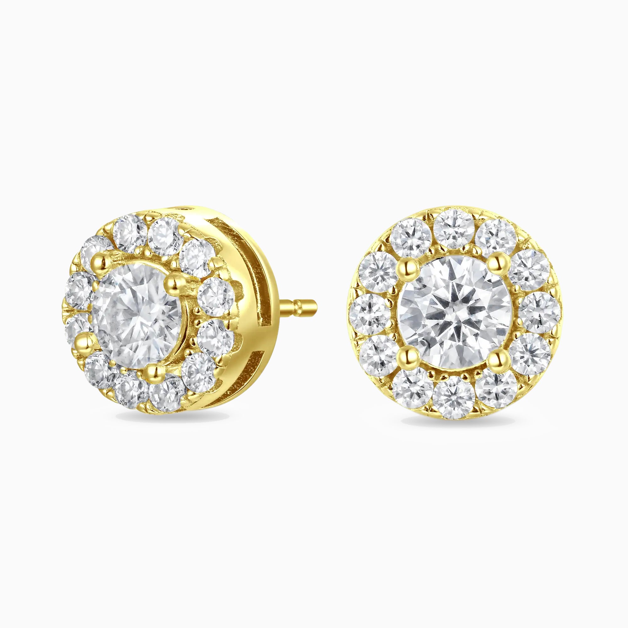 Eternity Ice 18K Gold Earrings