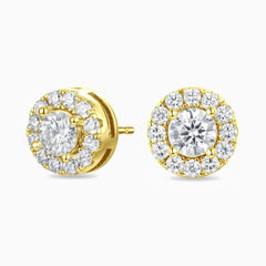 Eternity Ice 18K Gold Earrings