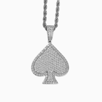Colgante Poker Oro Blanco de Ice Baby