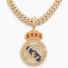 Colgante Real Madrid VVS Moissanite + Plata 925 Oro 14K